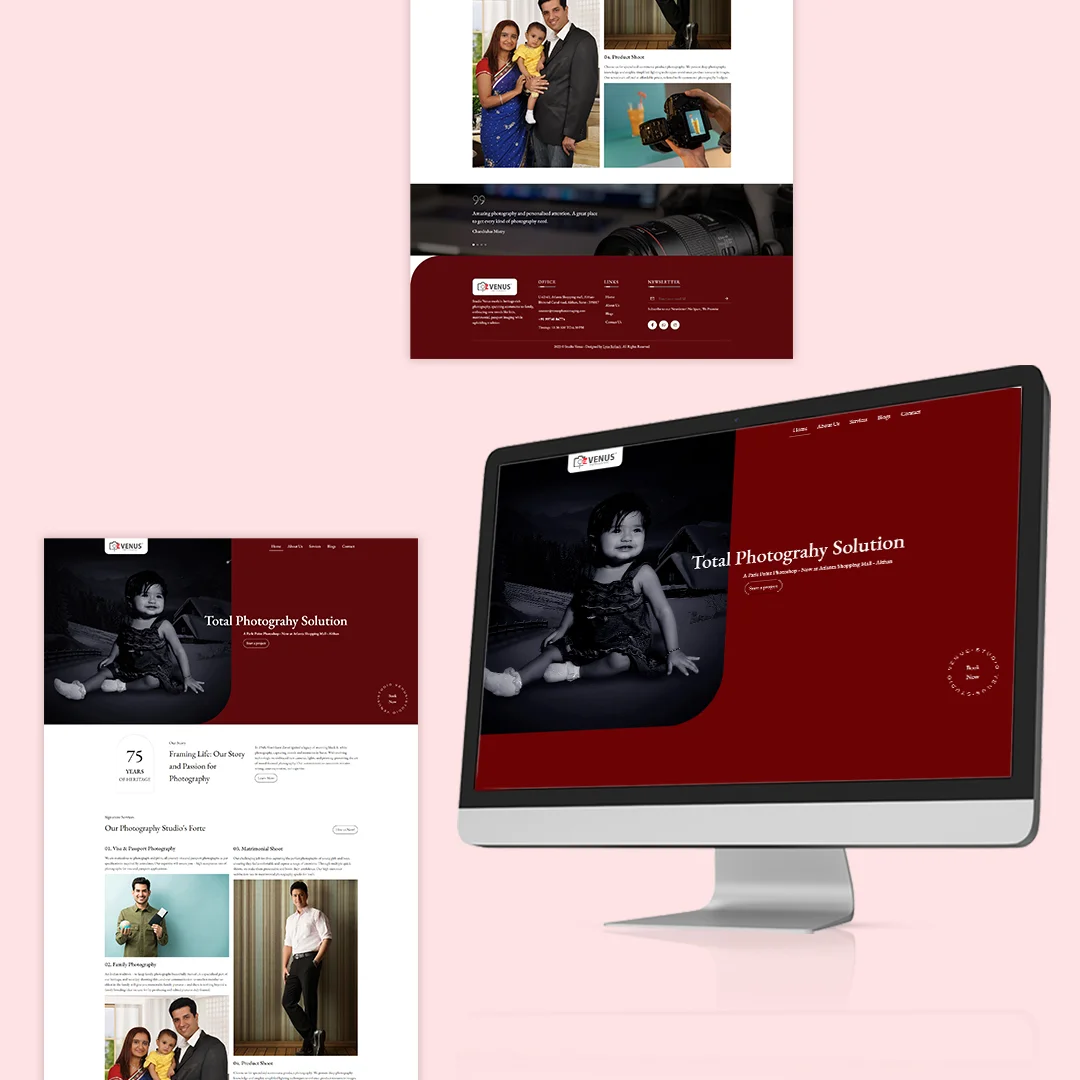 Marketing and Branding Website - Venus Photo Imaging